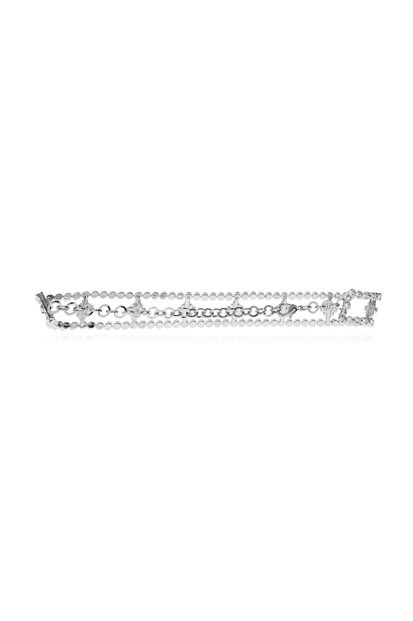 Alessandra Rich Necklace with shimmering crystals | Women's